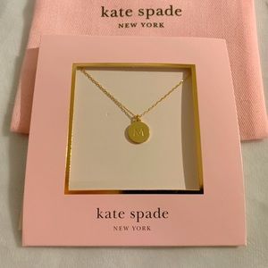 Kate spade “M” necklace